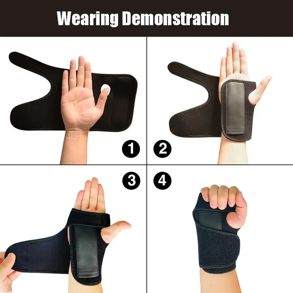 Splint Tunnel Carpal Safety Arthritis Sprain Wrap Protector Wristband with Steel Wrist Hand Brace Wrist Hand Support smile