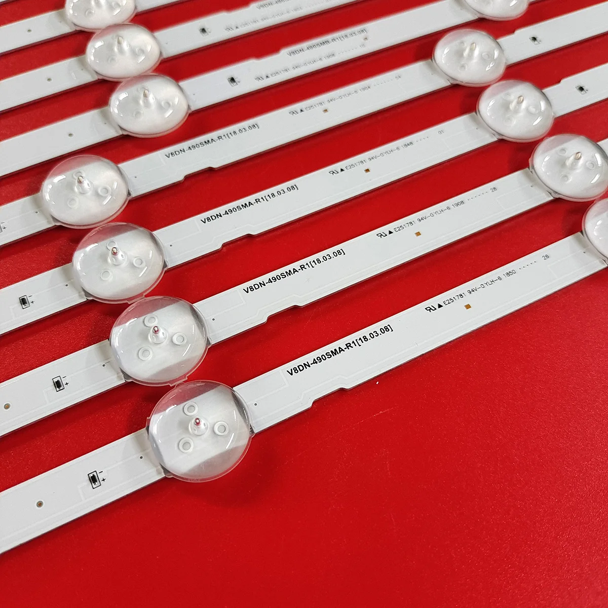 Strips 8Pcs/Set Led Backlight for Samsung 49" 50" TV UN49J5200 UN49J5290 UN49J5290AG HG49NJ477 UN50J5200 UA49N5380 UA49N5300 smile 49" 