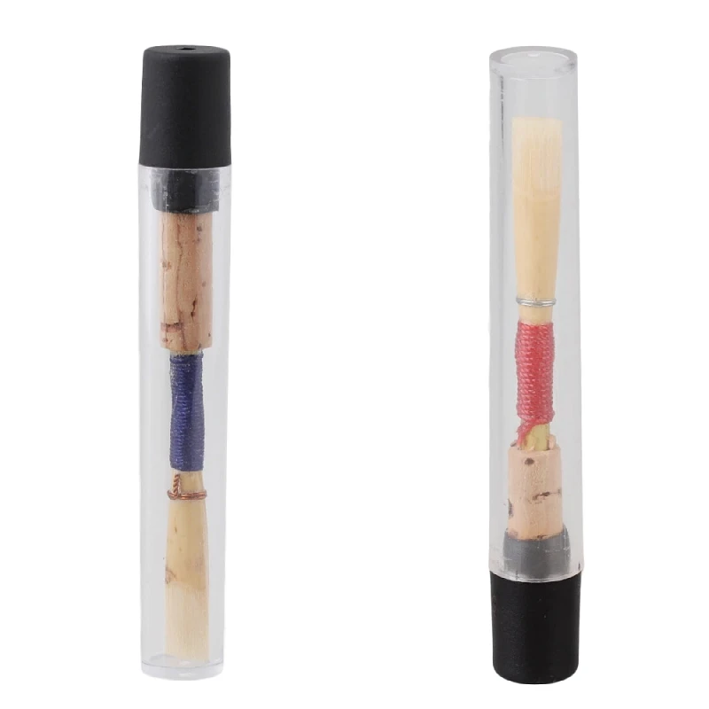 New new Red/blue Handmade Oboe Reeds 2025 Cork Reed Medium W/Case