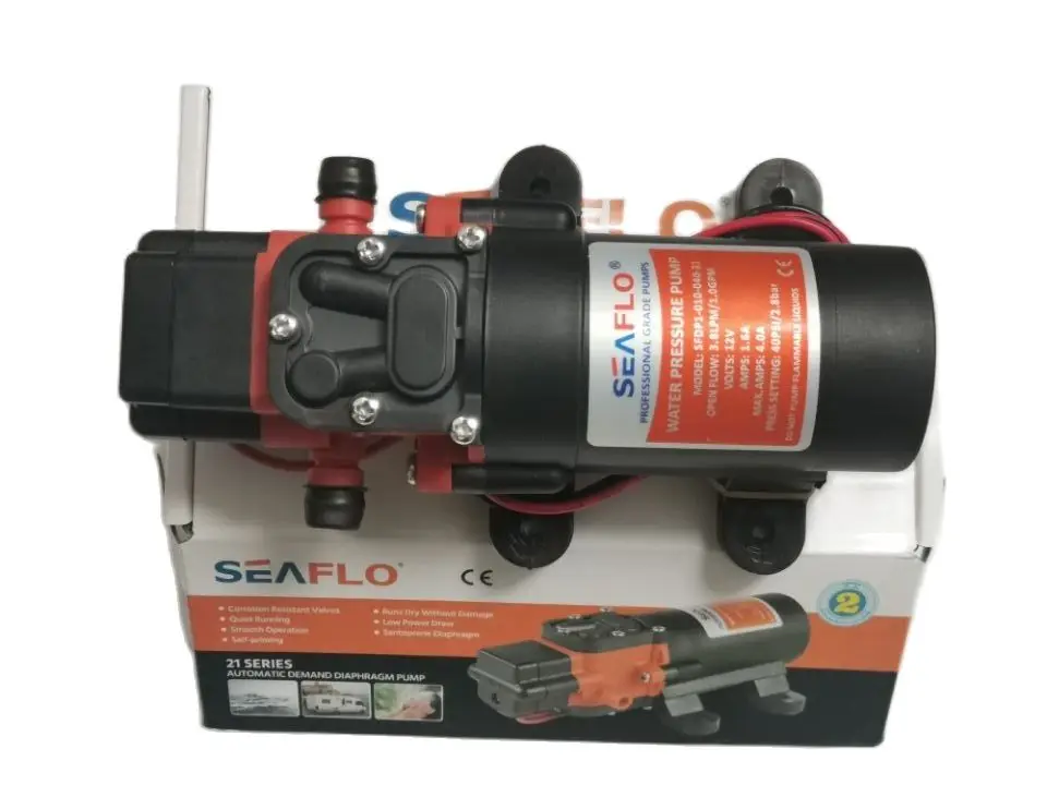 Boat Accessories SEAFLO 40 PSI 12V SFDP1-010-040-21 / 24V SFDP2-010-040-21 Marine Diaphragm Pump for Showers Toilets