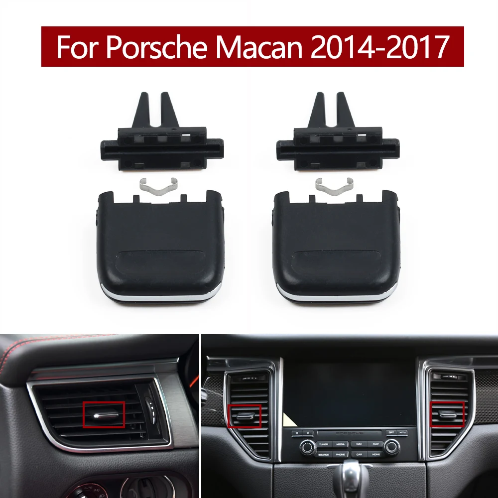 Car Front Rear Console Air Conditioning AC Vent Grille Clip Slider Repair Kit For Porsche Macan 2014 2015 2016 2017