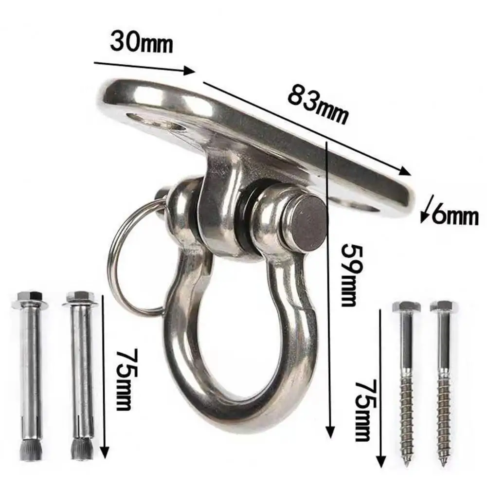 1 Set Ceiling Wall Mount Brackets Hammock Sandbag Yoga Hooks Turnbuckle Trapeze Fixed Hanger With Swing Hooks For Suspension