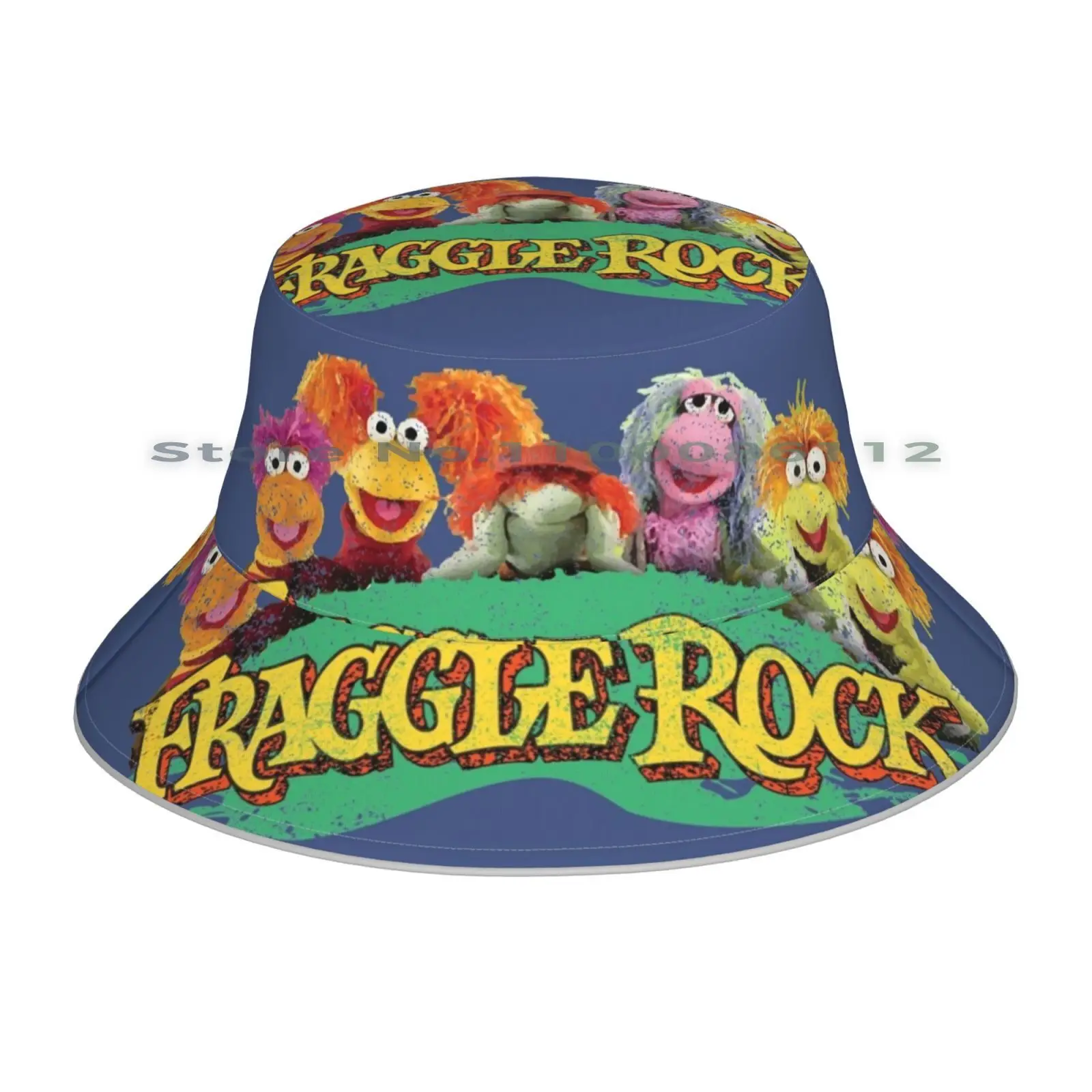 Rock Stars 80s Party Distressed Faded Vintage Beanies Knit Hat Fraggle Rock Red Dance Cares Away Wembley Godo Jem Holograms