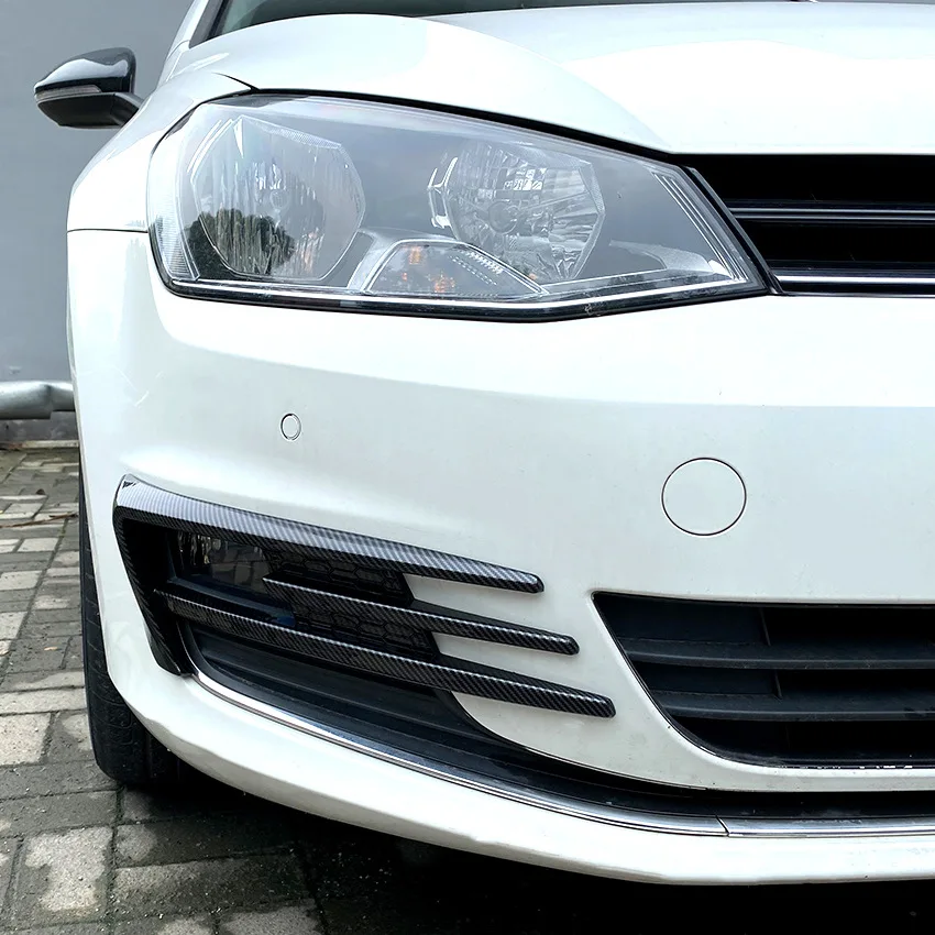 For VW Golf 7 MK7 Golf7 Front Bumper Lip Spoiler Car Fog Lamp Grille Cover Trim Body Kit 2012-2017