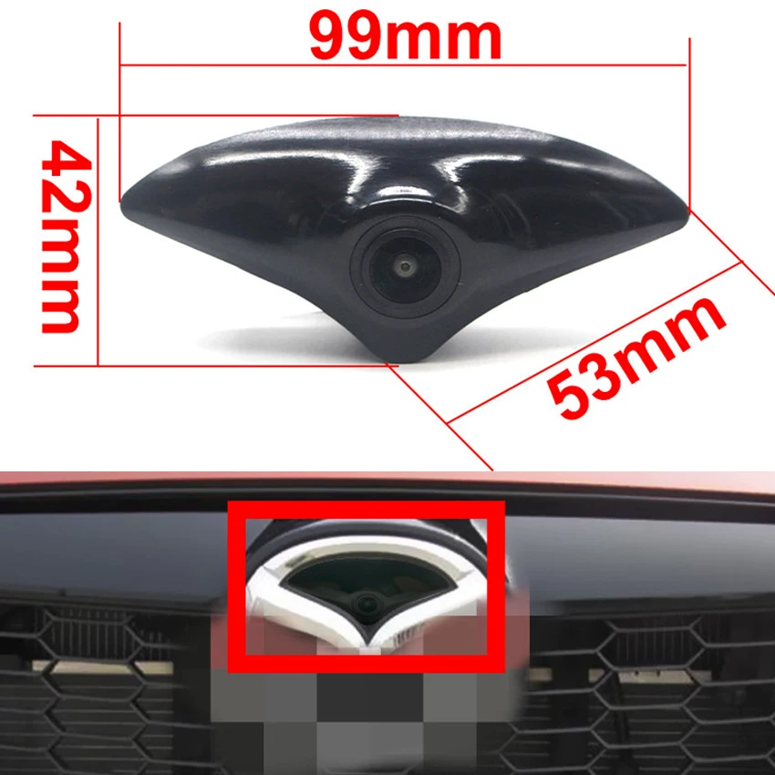 170° Vehicle Full HD High Quality Car Front View Camera For Mazda 2 3 5 6 8 CX-7 CX-9 CX-5 CX5 CX7 CX9 MPV R8 Waterproof CCD