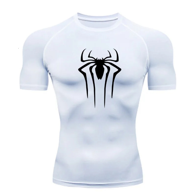Compression Shirt Men Fitness Gym Super Hero Sport Running TShirt Rashgard Tops Tee Quick Dry Short Sleeve For 240527