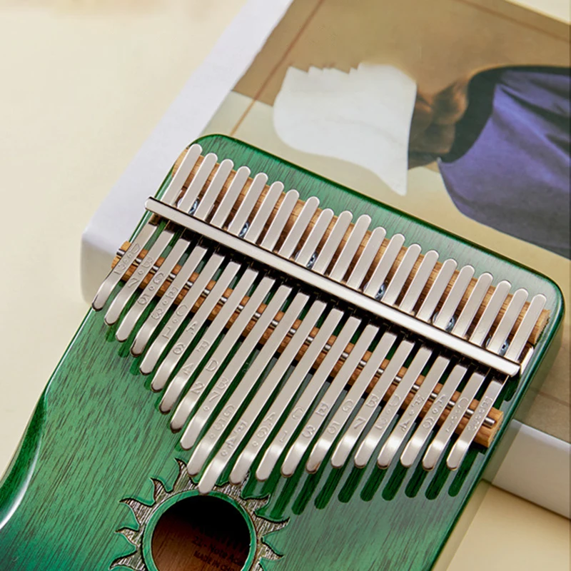 Kalimba 17 Wood Acacia 21 Key C Tone Finger Piano with Accessories Beginner Calimba Thumb Piano Keyboard Musical Instrument Gift smile
