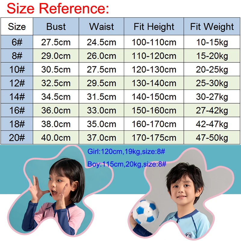 One Quick Dry Piece Swimsuit Long Sleeve Swimwear Boys Girls UPF 50+ Rash Guards Children Beach Surf Water Sport Swim Suit 2022 + smile + +
