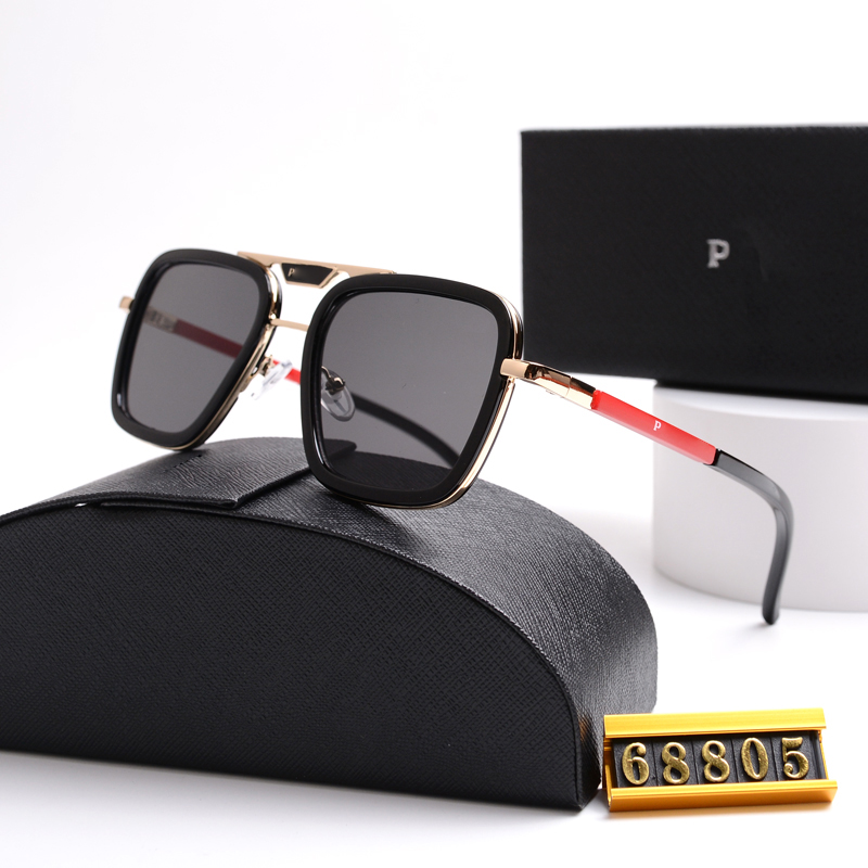 Designer Sunglasses Designer Mens and Womens Sunglasses Classic Fashion Luxury Triangle Letter Outdoor Beach Beach Beach Driving Sun UV Protection Box