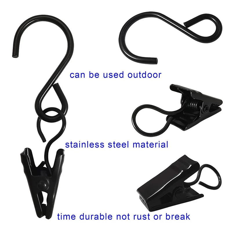 Hooks Hanging 30pcs Metal S Shaped Hanger Hook Hanging Rack Heavy Duty Hooks Clasp For Kitchen Pot Shelf Home Bathroom Storage smile