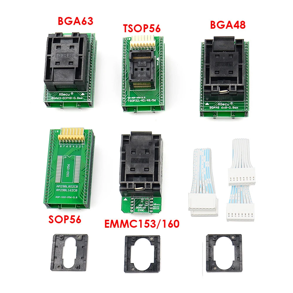 100% XGecu T56 Programmer 56 Pin Drivers ISP Support 37100+ ICs for PIC/NAND Flash/EMMC TSOP48 / TSOP56/ BGA 48/63/64/153/169