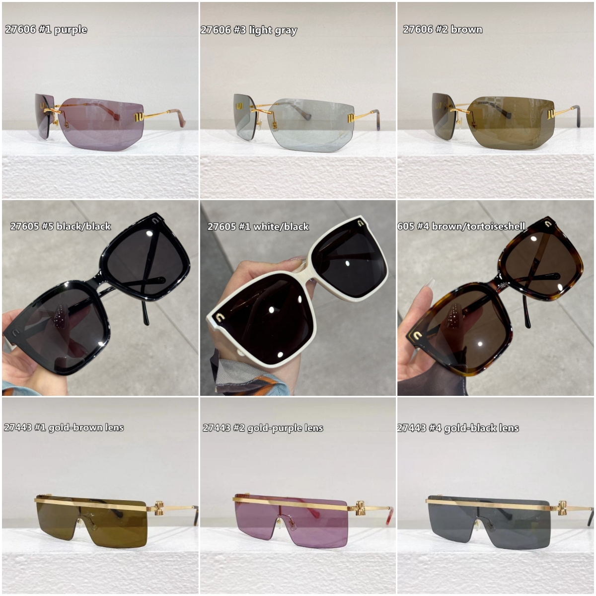 Newest Sunglasses For Women Men Summer Styl Square Full Frame Fashion Eyeglasses Gift box Box