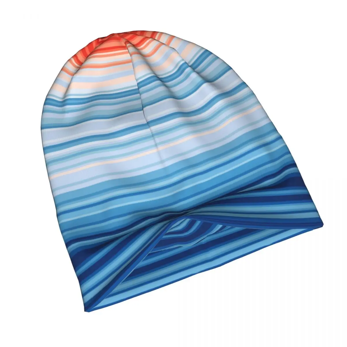 Climate Change Stripes Cap Vintage Autumn Winter Outdoor Skullies Beanies Hats Spring Warm Thermal Elastic Bonnet Knit Hat