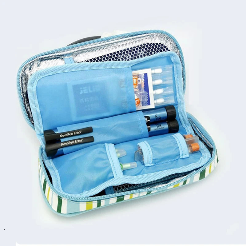MegaWalke Insulin Cooler Bag Portable Insulated Diabetic Insulin Travel Case Cooler Box Bolsa Termica Aluminum Foil ice bag 240514