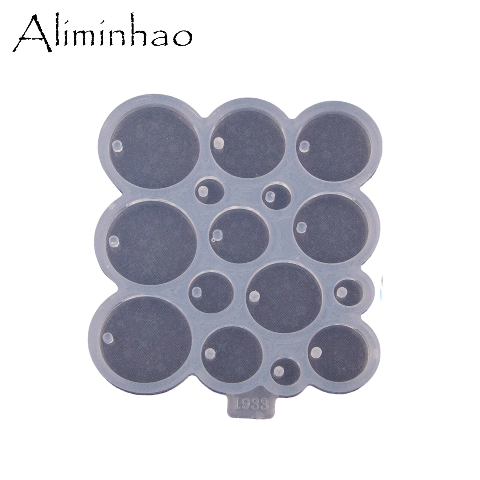 DY1930 Shiny Hologram Different Sizes Circle Resin Molds DIY Silicone Epoxy Earring Mould Craft Jewelry smile