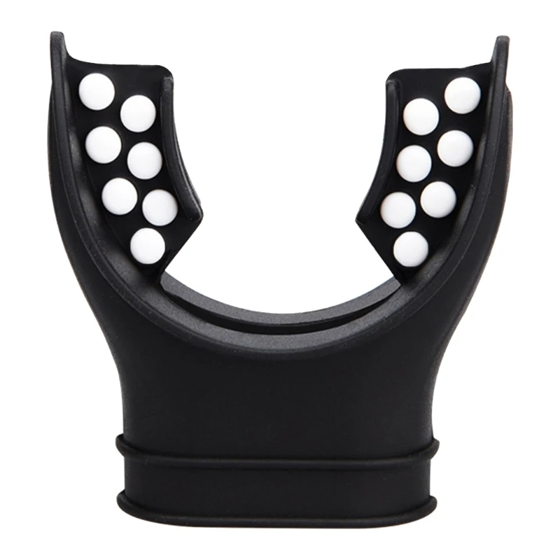 With Silicone Snorkel Mouthpiece Small Dots Comfortable Diving Regulator Mouthpiece Cover Octopus Holder Retainers smile
