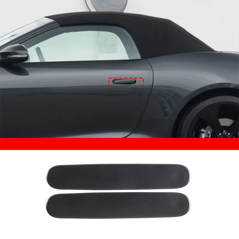 F F-TYPE For Jaguar Type 2013-2024 Outer Handle Sticker Exterior Car Door Handle Decorative Cover ABS Matte Black Accessories smile
