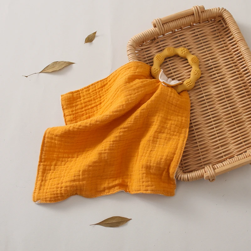 Bibs ddmysmile Baby Towel Teether New Born Silicone Dental Care Gums For Infant Teething Ring Bibs Set Anti-Eating Teether Baby Toys Gifts Smile