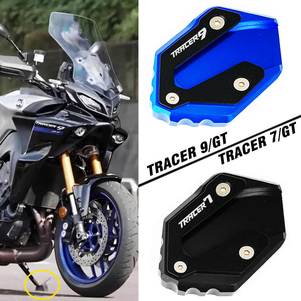 For Yamaha TRACER 9 9GT 2021-2023 TRACER 7 7GT GT 2021 2022 TRACER7 TRACER9 Motorcycle Kickstand Stand Plate Foot Enlarger Pad