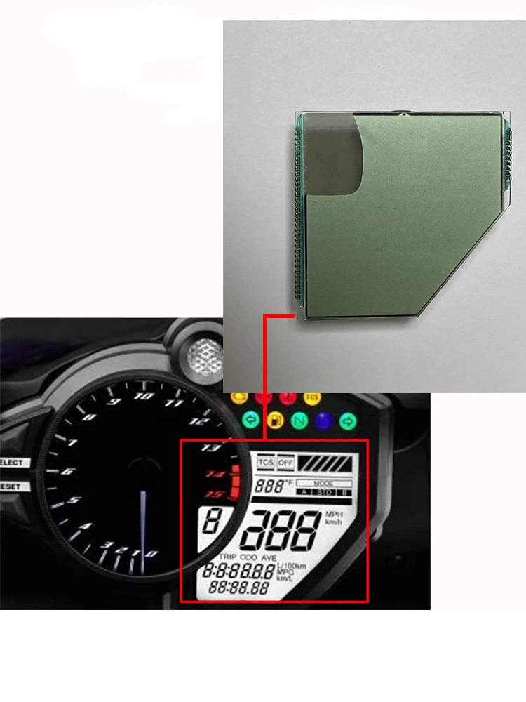Motoknight Motorcycle Meter Display For Yamaha YZF R1 2012-2014 Speedometer Instrument LCD Screen Repair