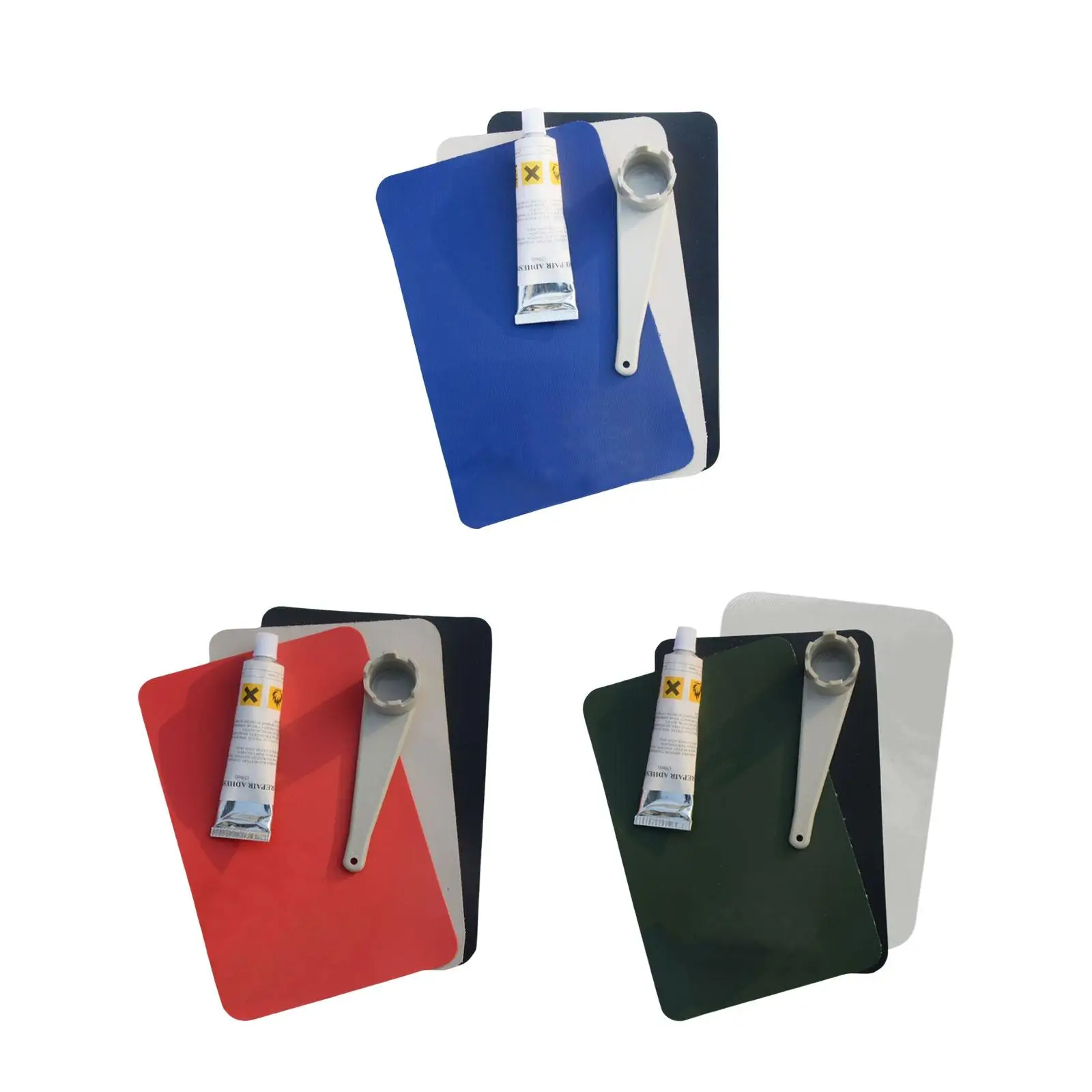 Repair Kayak ddmysmile Kayak Patches Air Vae Wrench Iatable Boat Repair Patches Kit Portable PVC Patch For Water Toys Replacement Smile