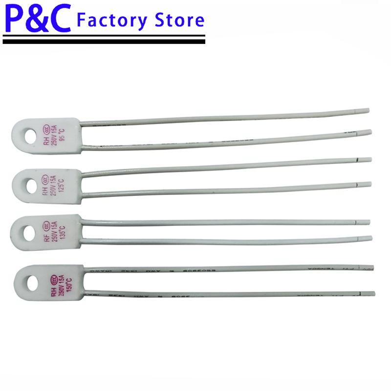 RH 95C 115C 125C 130C 135C 150C 180C 230C 240C Degree RH cutoff temperature fuse 15A 250V fan motor thermal fuse