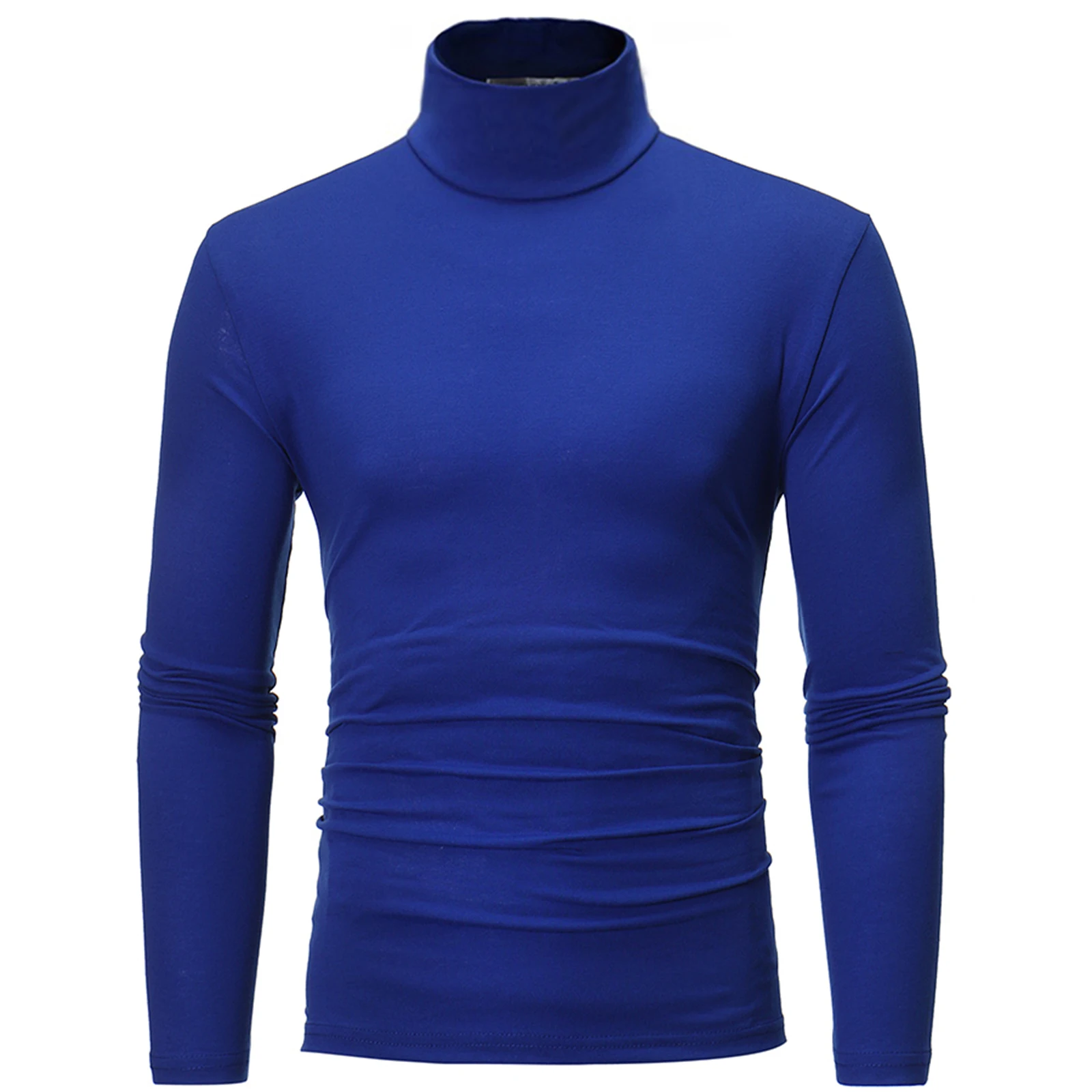 Mens Thermals Tops For Cold ddmysmile Weather Long Sleeve Turtle Mock Neck Undershirt Base Layer Shirts Slim Fit Soft Lightweight T-Shirt Smile