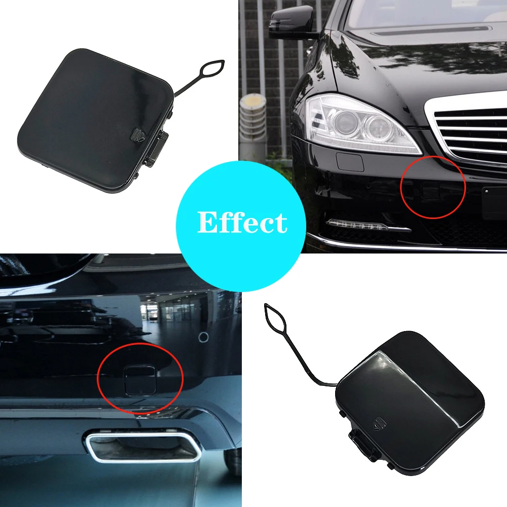 Rear Bumper Front Car Tow Hook Cover Cap Trailer Hauling ddmysmile Eye Lid For Mercedes Benz S Class W221 2009-2013 Auto Accessories Smile