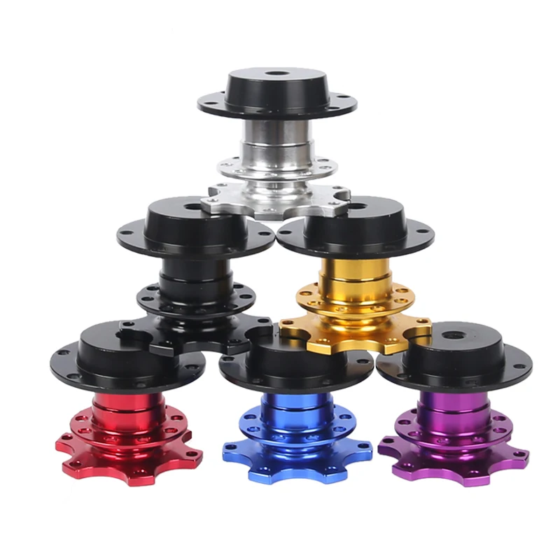 Steering Quick Universal Wheel Release Hub Kit Wheel Hub Adapter For 6 hole Steering Wheel Hub smile