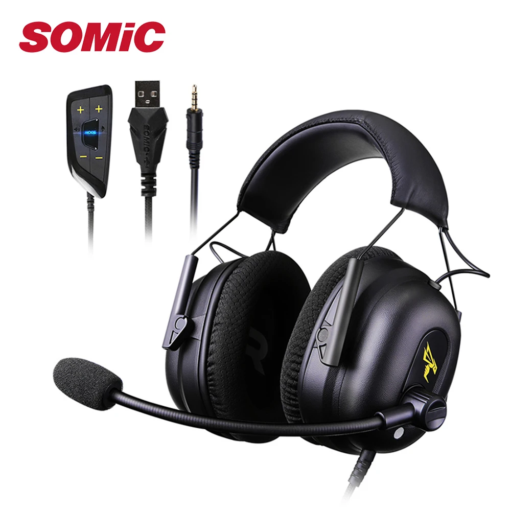 G936n 7.1 ddmysmile Surround Somic/Mpow Sound Gaming Headset For Ps5/Ps4/Pc Computer Gamer Noise Cancelling Mic Usb/3.5Mm Wired Headphone Smile