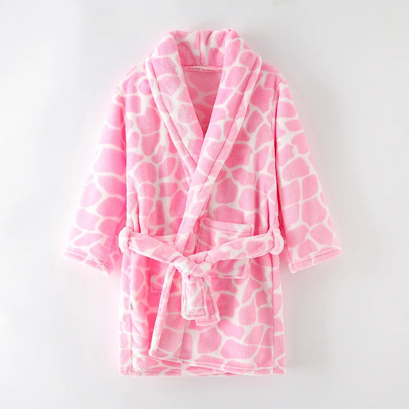 Children Bath Robes 2025 Flannel Spring new Kids Sleepwear Robe Infant Pijamas Nightgown For Boys Girls Pamas 2-12 Years Baby Clothes