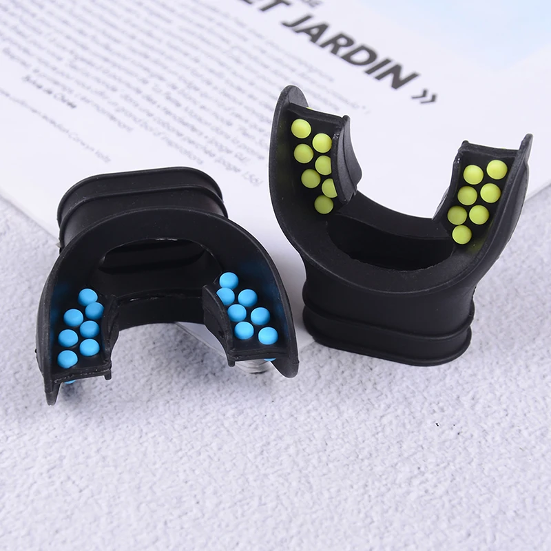 New Practical Diving Silicone 2 Colors Tab Replacement Regulator Snorkel Fit Mouth Piece
