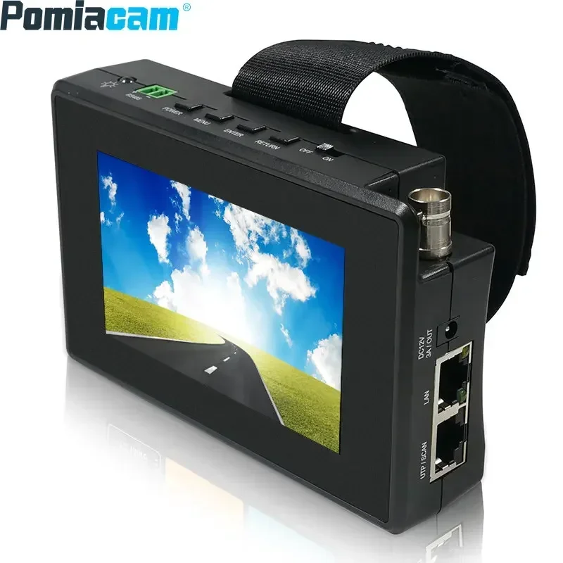 4K CCTV IP tester IPC-1800 plus 4 Inch Wrist H.265 AHD CVI TVI CVBS CCTV monitor for analog Ip camera tester POE testers