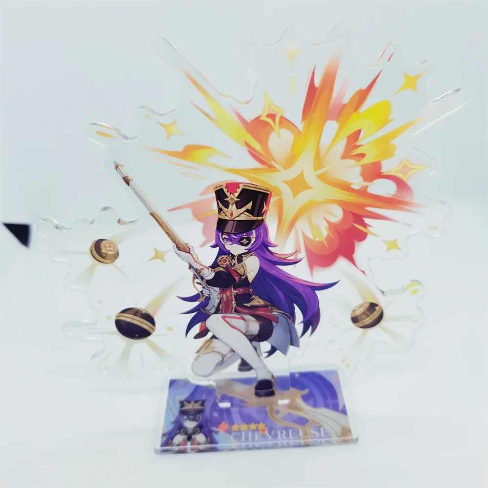Stand New Game Impact Figure Acrylic Yelan Chevreuse Navia Xiao Cosplay Model ddmysmile Plate Desk Decor Fans Friend Gift Smile