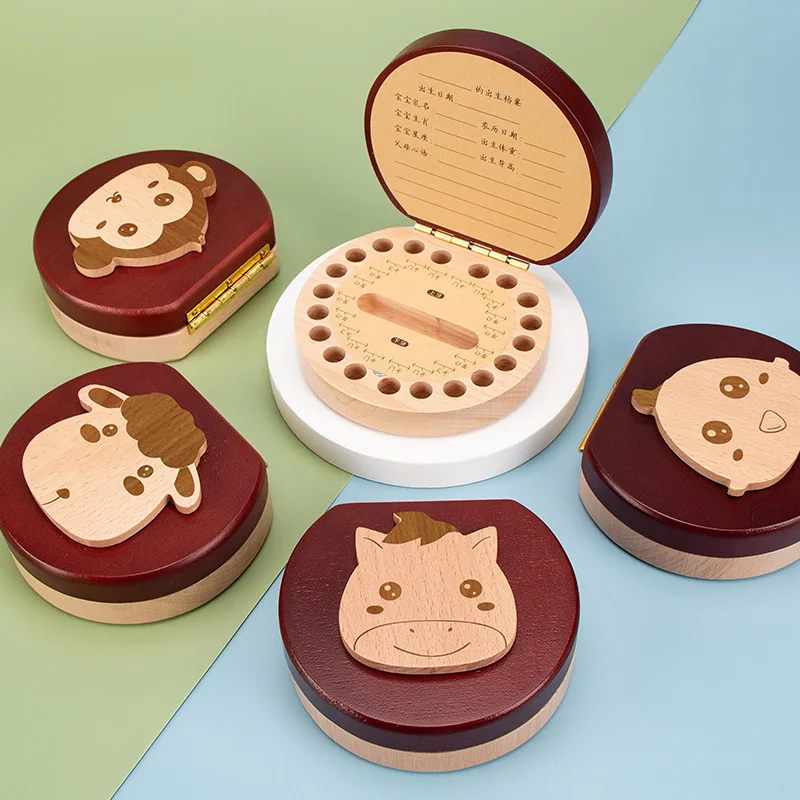 Teeth 11.8X11x4.5Cm Box Baby Memory Storage For Girls And Boys Tooth Keepsake ddmysmile With Fairy Image Smile