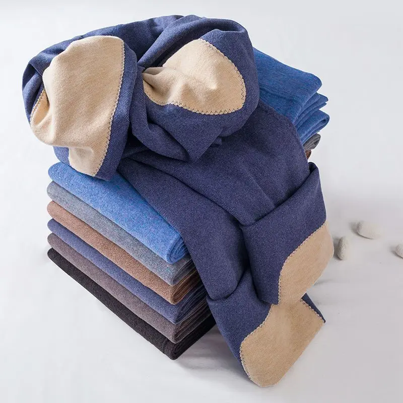 Thermal 2023 Men Long Skin Friendly Underwear Winter Warm Long Pants Male Soft Elastic Leggings Solid Comfortable Clothing C86 smile