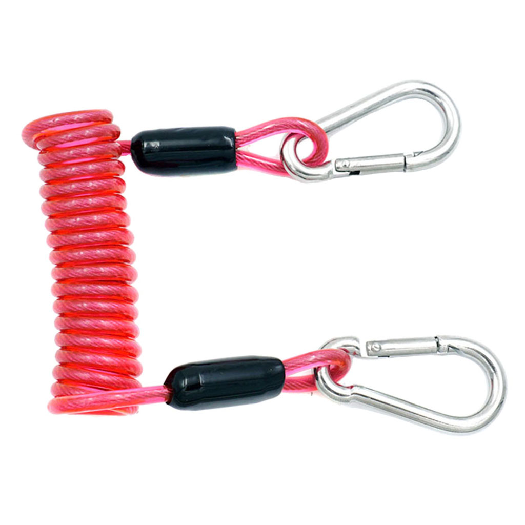 Professional Diving MagiDeal Spiral Spring Coil Lanyard Safety Emergency Tool for Outdoor Climbing Underwater Photography smile