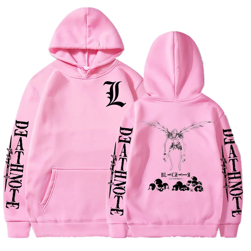Men Womens Hoodies Jacket Hip Hop Death 2025 Note Print Hoodie Haruku Gothic Kpop Hooded Sweatshirt Black Hoodied y2k new Clothes Tops