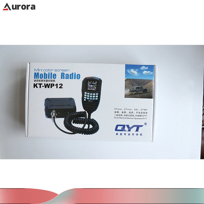 QYT KT-WP12/KT-9900 Mobile Car Radio 25W Dual Band UHF VHF Mini Walkie Talkie Long Range LCD Display 200 Channels Ham Radios VOX