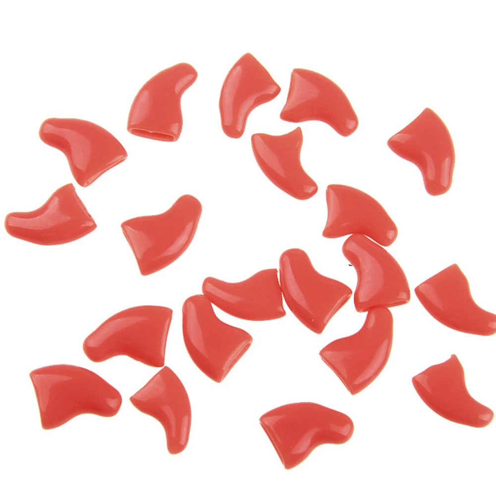 Cat 20pcs Soft Silicone Nail Cap Cat Paw Claw Pet Nail Protector Cat Nail Cover Pet Nail Protector Kitten Cat Pet Products smile