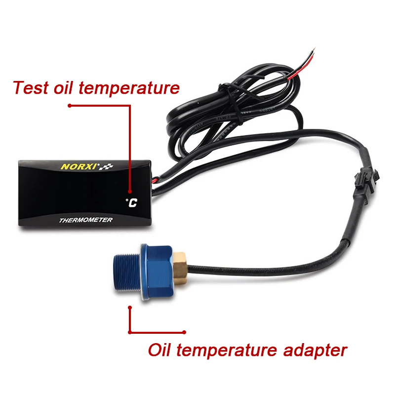 Temperature Sensor Oil Koso ddmysmile Motorcycle Norxi Mini Square Digital Instrument Humidity For Nmax125 Motorcycle Temperature Infiers Smile