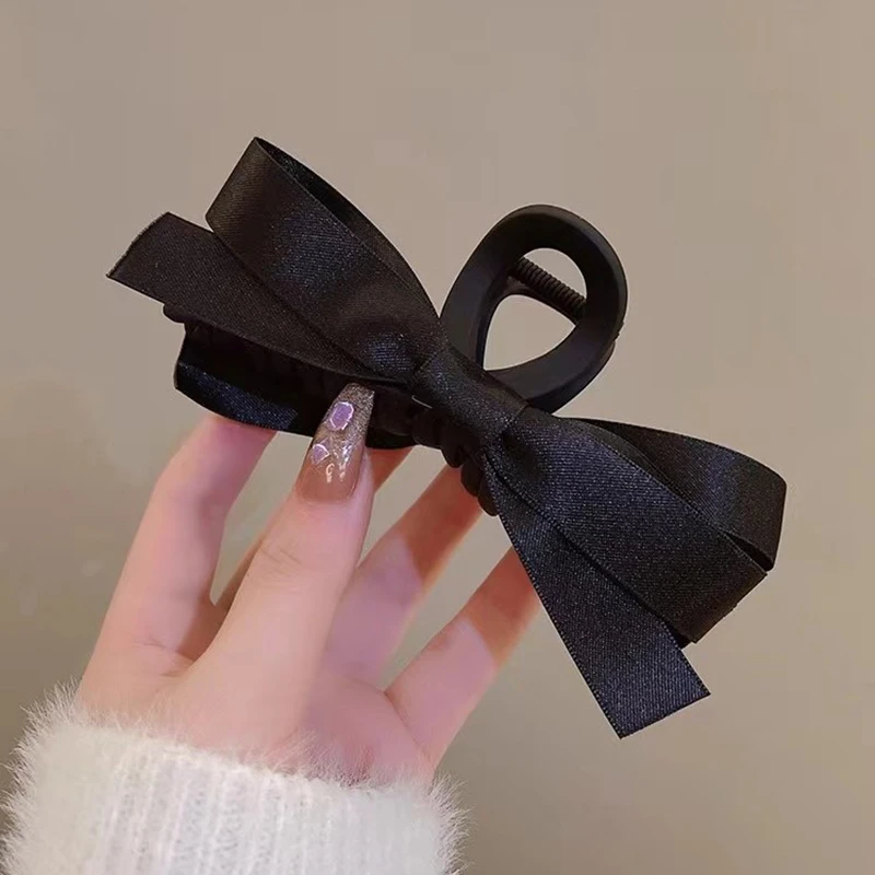 Dual Sides Bows new 2025 Hair Clips For Women Hairpin Large Size Claw Clip Hair Accessories 14cm Girls Headwear