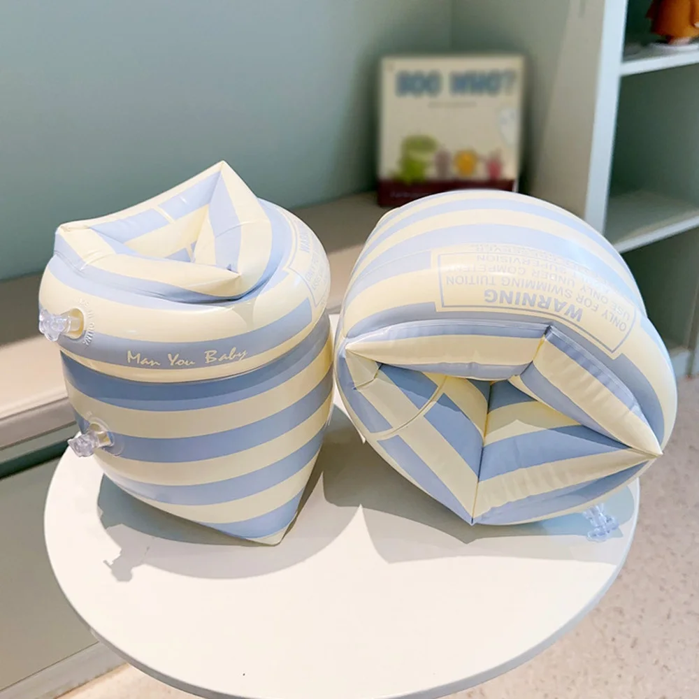 Arm Swimming Circle 1Pair Double Air Bag Iatable Swimming Pool Arm Floaters PVC Printed Adult Kids Swimming Accessories smile