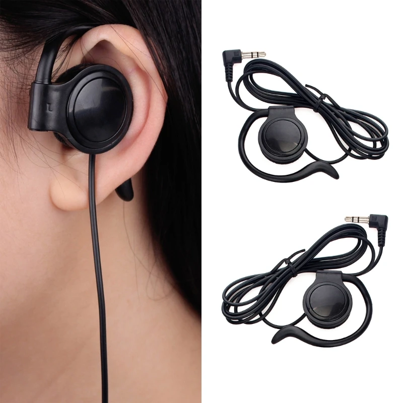Only 3.5Mm Receive Listen Earpiece ddmysmile G-Shape Security Headset With 3.5Mm Jack For Radio Walkie Talkies Tour Guides System Smile