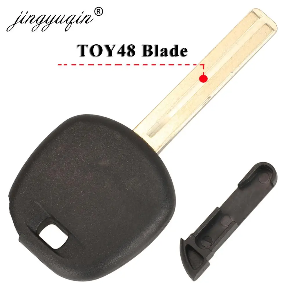 Replacement Key 10pcs/lot jingyuqin Case For Toyota Toyota Corolla Yaris Avensis Transponder Key Shell TOY48/TOY43 Blade No Chip smile