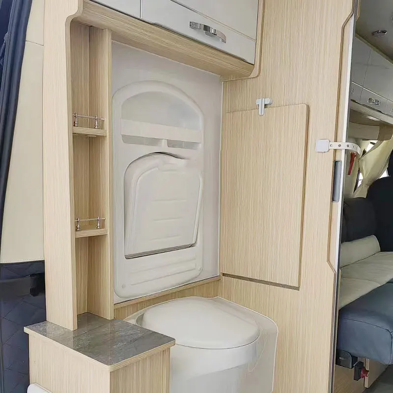 RV Motor Home Caravan Apartment Acrylic Abs Built-In Foldable Bathroom Washroom Toilet Sink Campervan Accessories