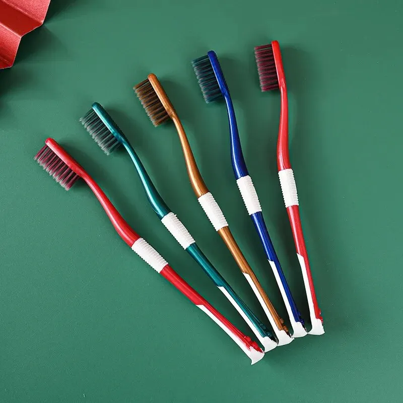 Packages 8 Soft Adult Fur Charcoal Toothbrush for Couples Students Home and Family Combined with Tongue Scraping smile