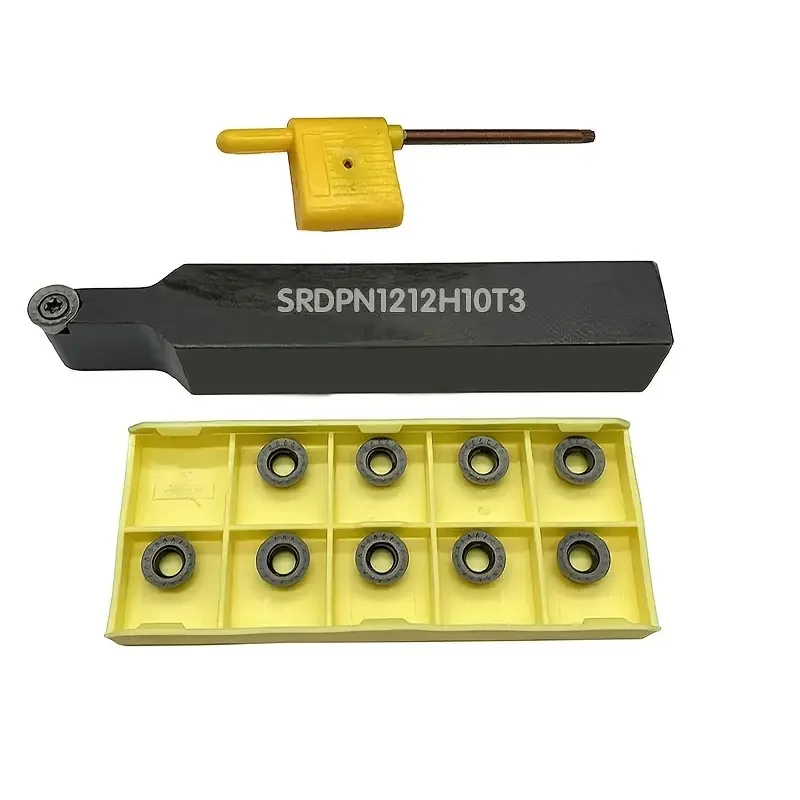 16 OR OR SRDPN12 20 Insert Holder With 10PCS RPMT10T3moe-js Zouzmin Turning Bracket 45 ° Lathe And Contour Tool smile °