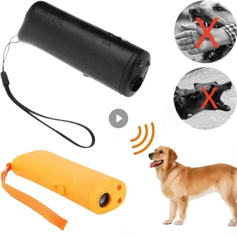 3 In 1 Pet Dog 2025 Repeller Anti Barking Device Ultrasonic Dog Repeller Stop Bark Control new Training Supplies With LED Flashlight Tool