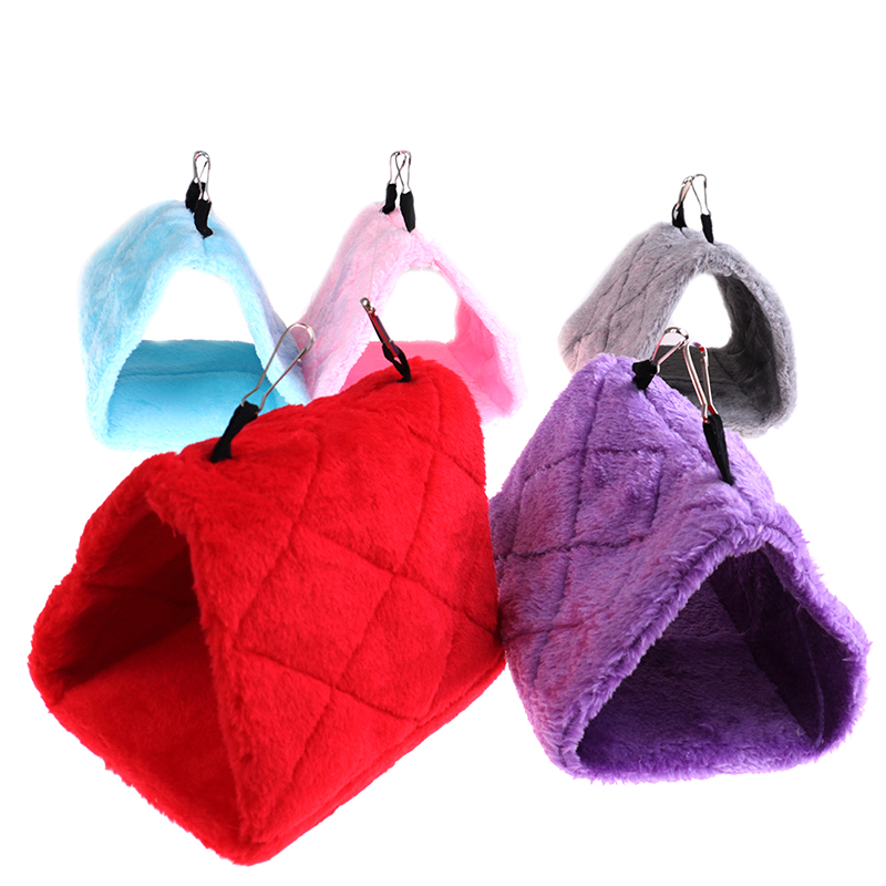 New Pet Birds Parrot Soft Warm new Plush Snle Hanging Cave Swing 2025 Toy Cage Hammock Bird Bed Decor Little Sun Veet Nest